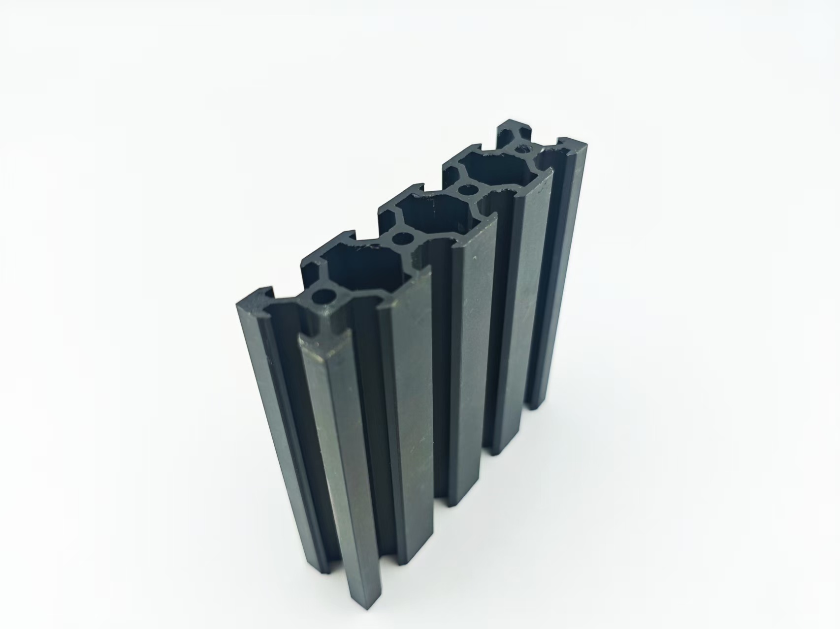 Black Anodized Aluminum Extrusion Profile , 6063 T5 Extruded Aluminum ...